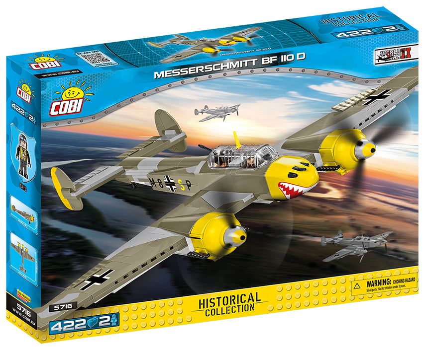 Messerschmitt BF-110 D, 422 Piece Block Kit