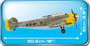 Messerschmitt BF-110 D, 422 Piece Block Kit Side View Dimensions