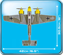 Messerschmitt BF-110 D, 422 Piece Block Kit Top View Dimensions