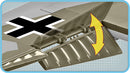 Messerschmitt BF-110 D, 422 Piece Block Kit Flaps Detail