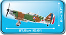 Dewoitine D.520, 283 Piece Block Kit Side View Dimensions