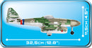Messerschmitt Me 262A-1A, 390 Piece Block Kit Side View Dimensions