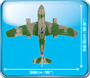 Messerschmitt Me 262A-1A, 390 Piece Block Kit Top View Dimensions