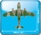 Messerschmitt Me 262A-1A, 390 Piece Block Kit Top View Dimensions