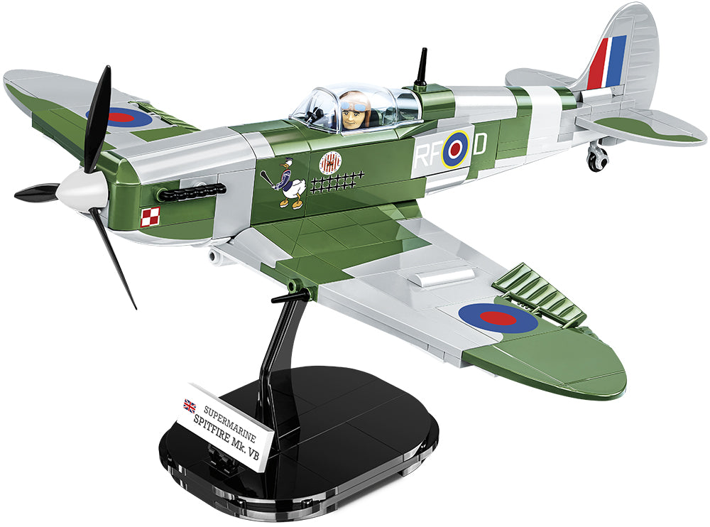 Supermarine Spitfire Mk VB, 342 Piece Block Kit On Stand