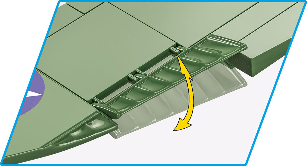 Lockheed P-38 Lightning 545 Piece Block Kit Flap Detail