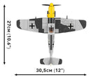 Messerschmitt Bf 109 E-3, 333 Piece Block Kit Top View Dimensions