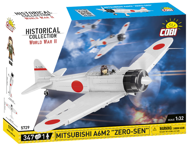 Mitsubishi A6M2 “Zero Sen”, 1/32 Scale 347 Piece Block Kit