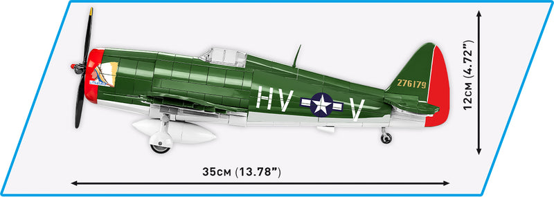 Republic P-47 Thunderbolt Executive Edition, 1/32 Scale 576 Piece Block Kit Side View
