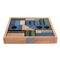 Cool Colored Blocks In Tray - 30 pcs