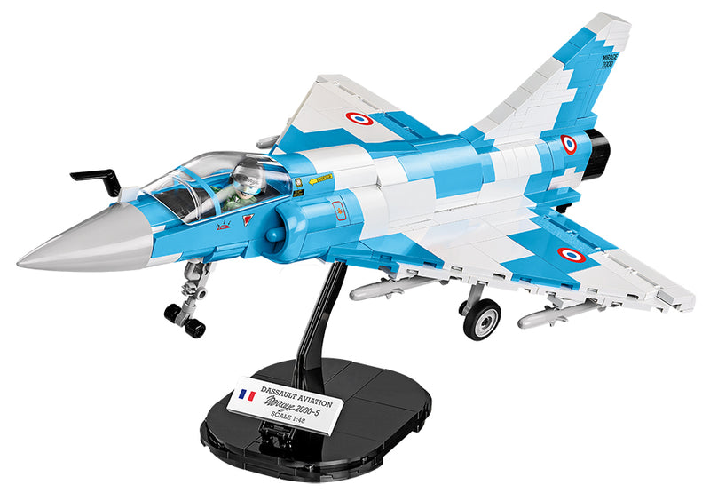 Dassault Mirage 2000-5, 400 Piece Block Kit On Stand