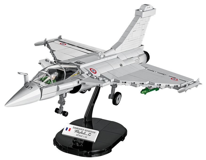 Dassault Rafale C, 400 Piece Block Kit On Stand