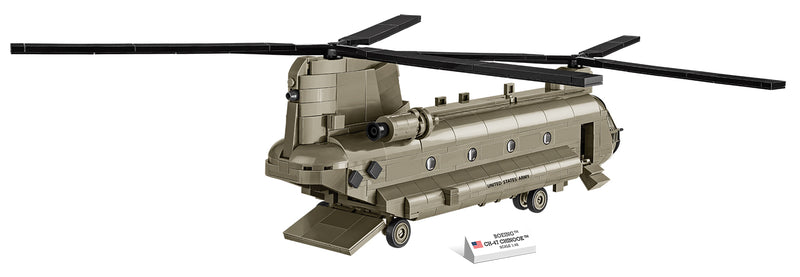 Boeing CH-47 Chinook Helicopter 815 Piece Block Kit Rear View