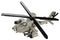 Boeing AH-64 Apache Helicopter 510 Piece Block Kit Front Quarter View