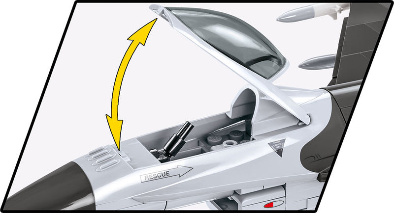 Lockheed Martin F-16C Fighting Falcon, 415 Piece Block Kit Canopy Detail