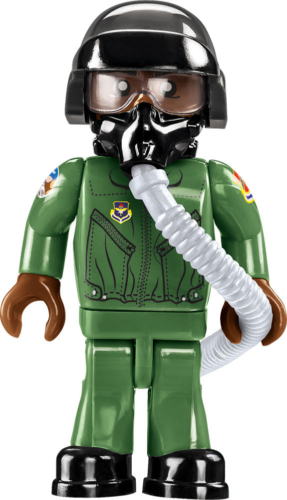 Lockheed Martin F-16C Fighting Falcon, 415 Piece Block Kit Pilot Minifig