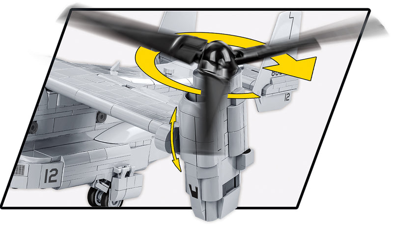 Bell-Boeing V-22 Osprey, 1/48 Scale 1090 Piece Block Kit Rotor Close Up