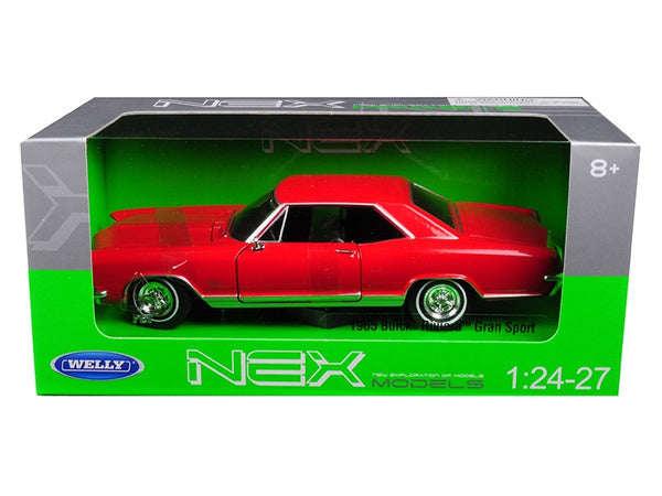Buick Riviera Gran Sport 1965 (Red) 1:24-27 Scale Diecast Car By Welly