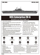 USS Enterprise Aircraft Carrier CV-6,1:700 Scale Model Kit Instructions