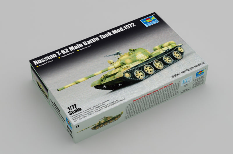 T-62 Soviet Main Battle Tank 1972 ,1:72 Scale Model Kit Box