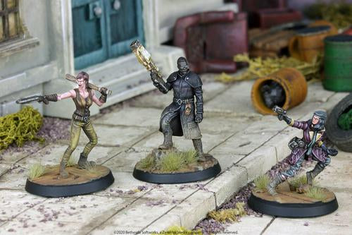 Fallout Wasteland Warfare Survivors Boston Companions Miniature Figures Kit Scene