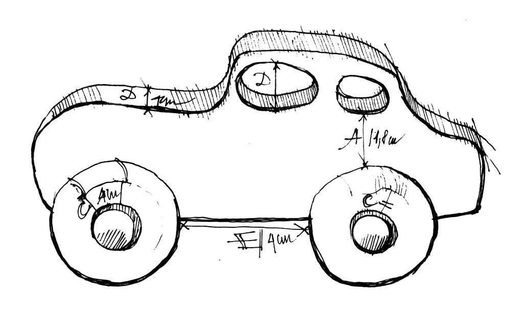 Wooden Story Retro Car Wooden Toy Car Bellford Toys And Hobbies