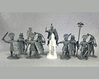 Early Imperial Roman Command, 60 mm (1/30) Scale Plastic Figures