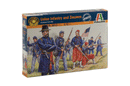 American Civil War Union Infantry & Zouaves, 1/72 Scale Plastic Figures By Italeri