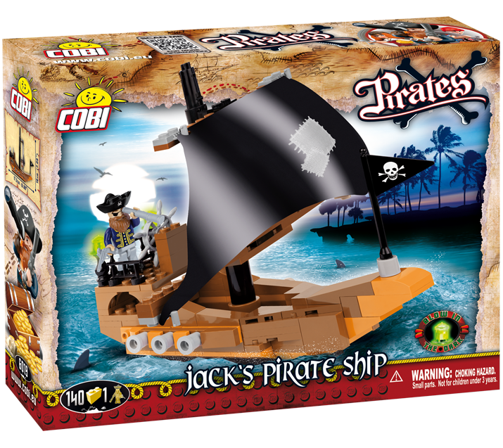 Jack’s Pirate Ship 140 Piece Block Kit By Cobi