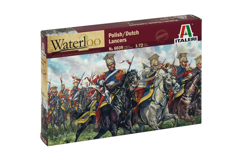 Napoleonic Wars Waterloo Polish/Dutch Lancers 1/72 Scale Plastic Figures