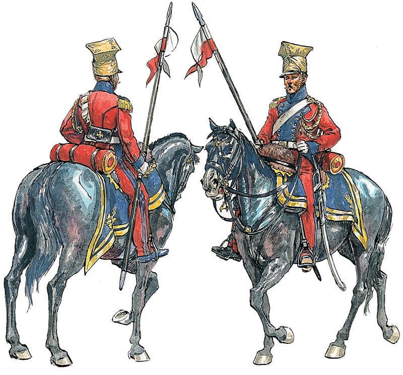 Napoleonic Wars Waterloo Polish/Dutch Lancers 1/72 Scale Plastic Figures Box Art
