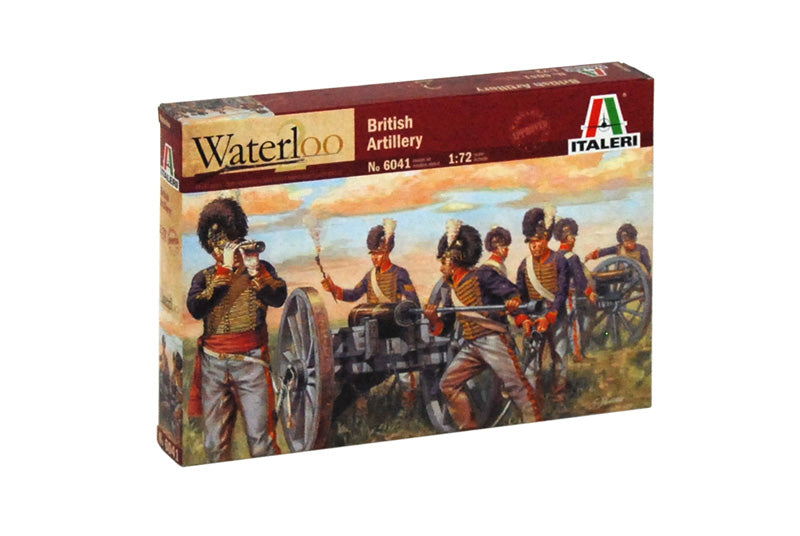 Napoleonic Wars Waterloo British Artillery 1/72 Scale Plastic Figures By Italeri