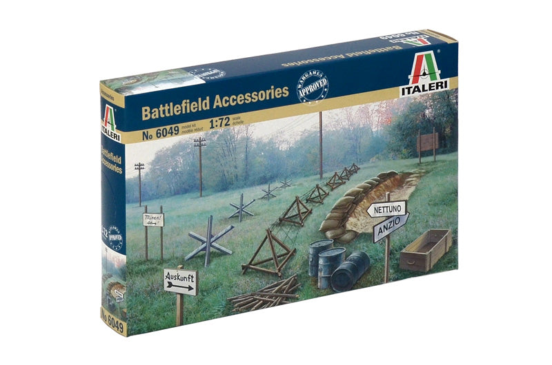 WWII Battlefield Accessory Set 1/72 Scale By Italeri