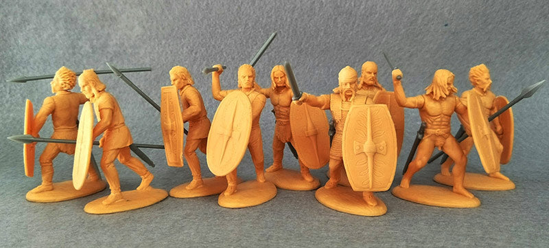 Celtic Barbarians Warband Infantry 27 BC – 476 AD, 60 mm (1/30) Scale Plastic Figures