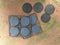 60 mm Round Paved Effect Plastic Bases (8)
