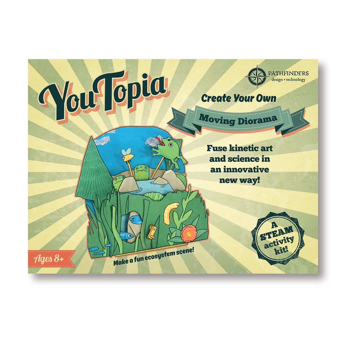 YouTopia Create Your Own Moving Diorama Wooden Kit