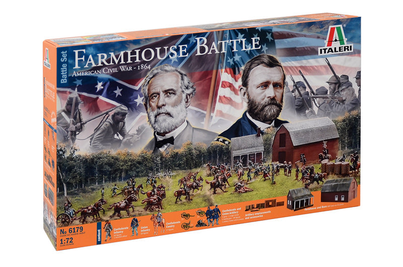 American Civil War Farmhouse Battle 1864, 1/72 Scale Diorama Battle Set