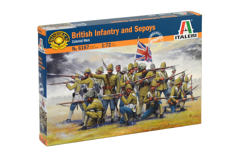 British Infantry And Sepoys 1/72 Scale Plastic Figures