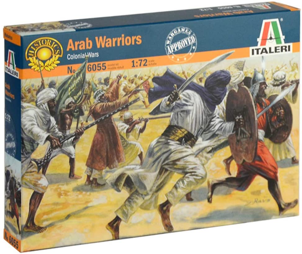 Arab Warriors Colonial Wars 1/72 Scale Plastic Figures By Italeri