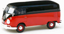 Volkswagen Type 2 (T1) Delivery Van (Black/Red) 1:24 Scale Diecast Car
