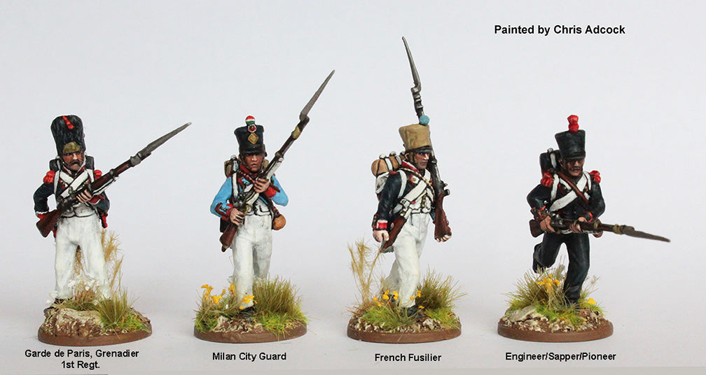 Napoleonic French Elite Companies Infantry Battalion 1807 – 1814, 28 mm Scale Model Plastic Figures Painted Example #6