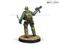 Infinity Ariadna 6th Airborne Ranger Regiment Miniature Game Figures Submachine Gun Rear View