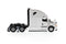 Freightliner Cascadia Tractor (Pearl White) Sleeper Cab 1:50 Scale Model Right Side View