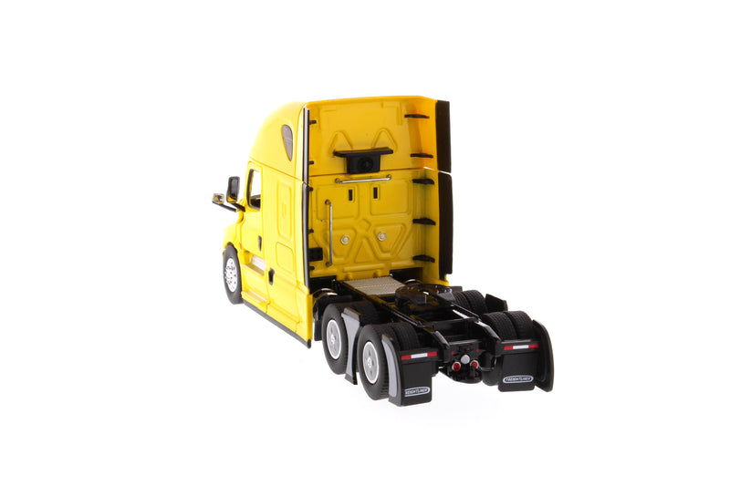 Freightliner Cascadia Tractor (Yellow) Sleeper Cab 1:50 Scale Model Left Rear Quarter View