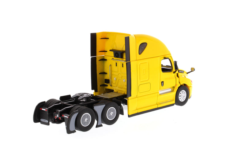 Freightliner Cascadia Tractor (Yellow) Sleeper Cab 1:50 Scale Model Right Rear Quarter View