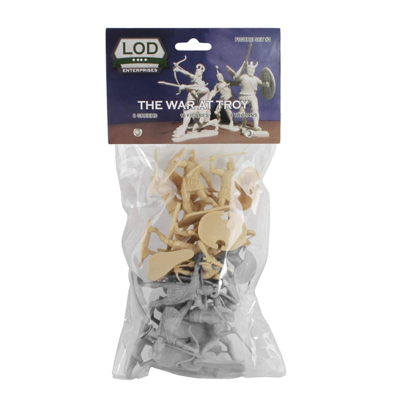 War At Troy Figure Set 1 (Greeks vs Trojans) 1/30 Scale Plastic Figures By LOD Enterprises Packaging