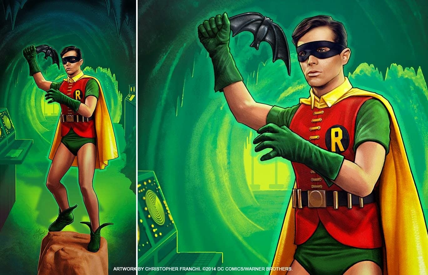 Batman 1966 Robin (Burt Ward) 1/8 Scale Model Kit Box Art