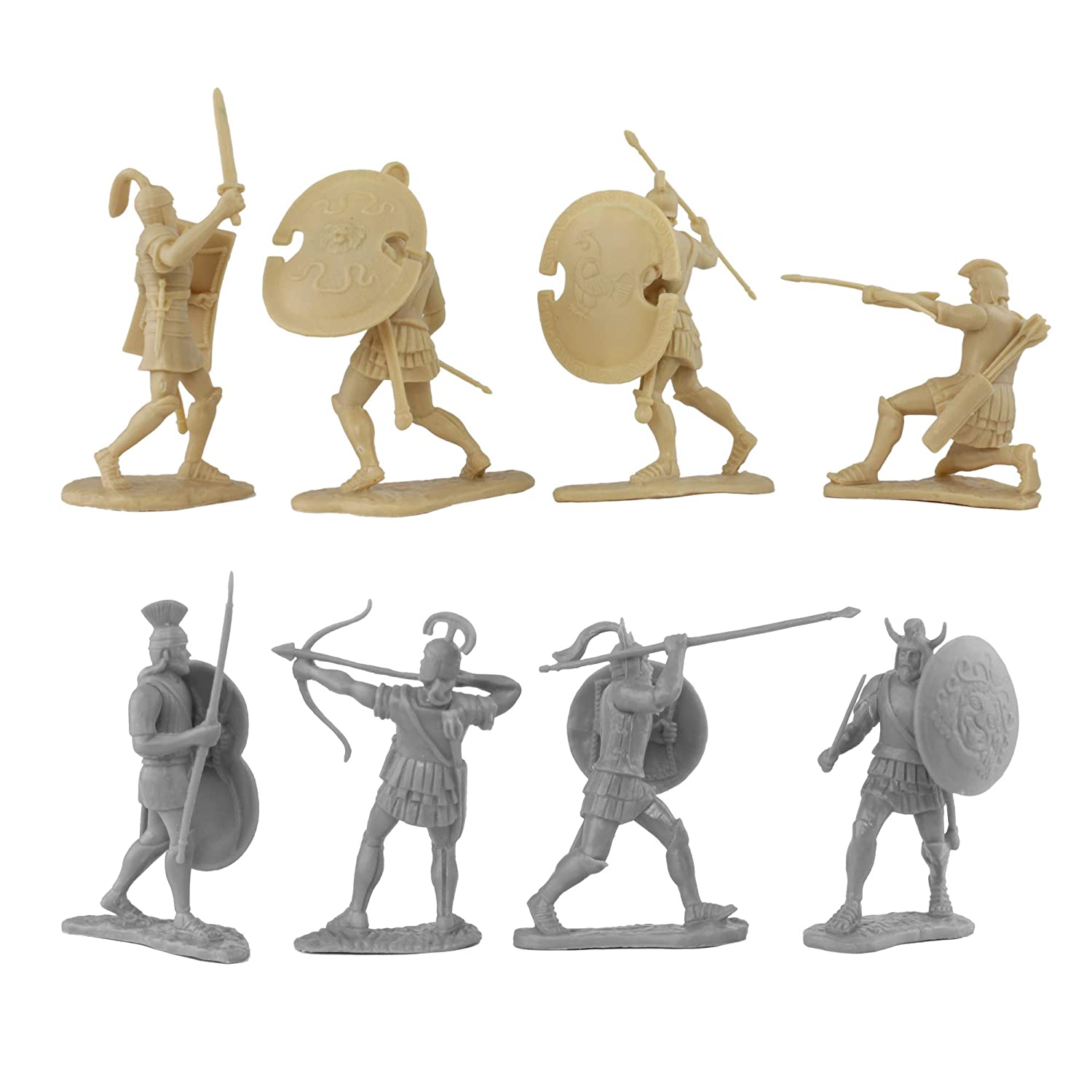 War At Troy Figure Set 1B (Greeks vs Trojans) 1/30 Scale Plastic Figures