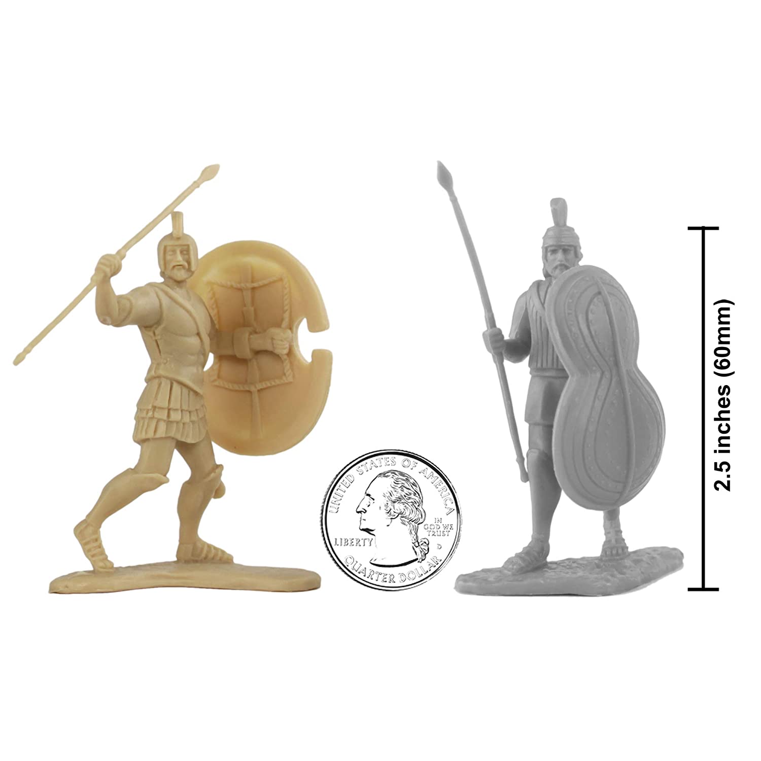 War At Troy Figure Set 1B (Greeks vs Trojans) 1/30 Scale Plastic Figures