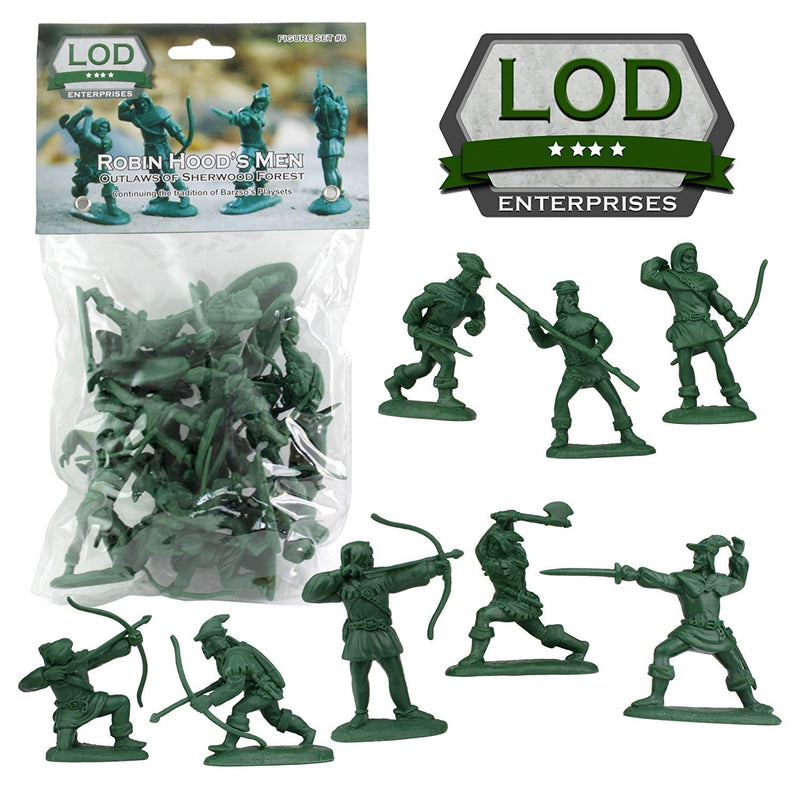 Robin Hood And His Merry Men 1/30 Scale Plastic Figures By LOD Enterprises